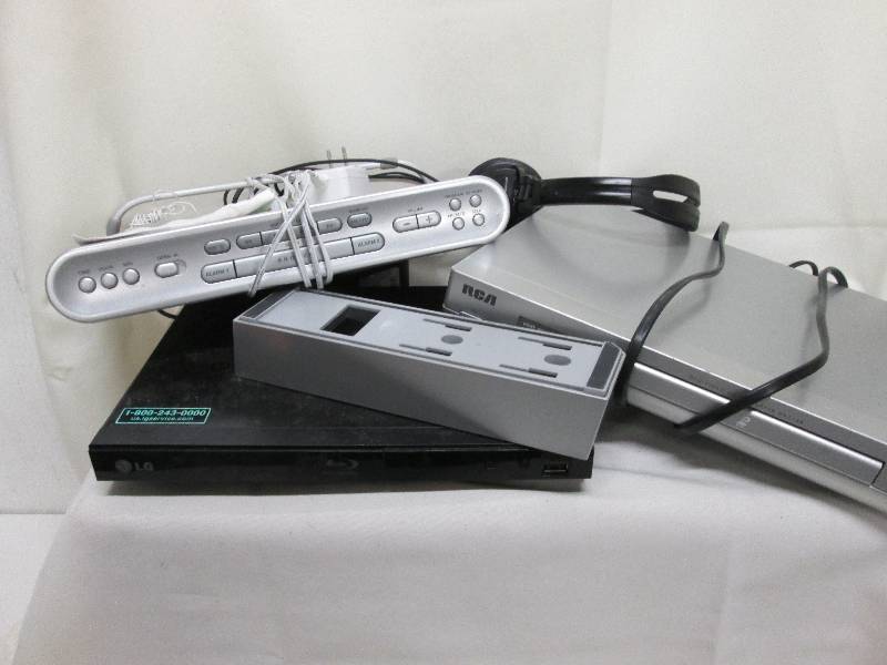 Memorex CDAlarm clock, LG Blu-Ray ...