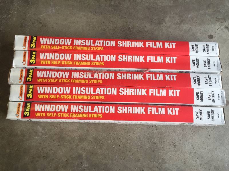 Lot of 5 Window Shrink Film