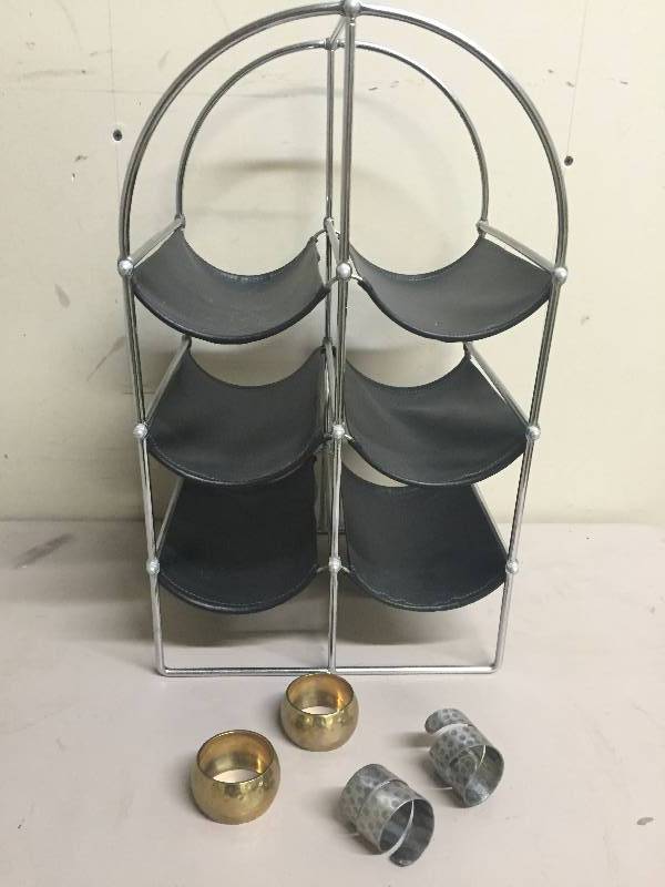 Wine Rack and Napkin Rings