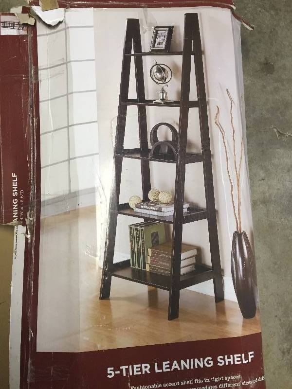 5-Tier Leaning Shelf