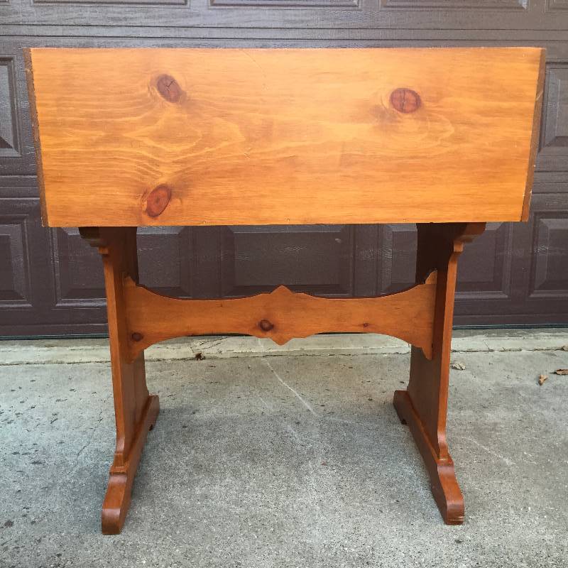 Very Unusual Stickley Style Arts & Crafts Traditional Secretary Computer Slide-Out Writing Tray Desk & Faux Drawers Cupboard