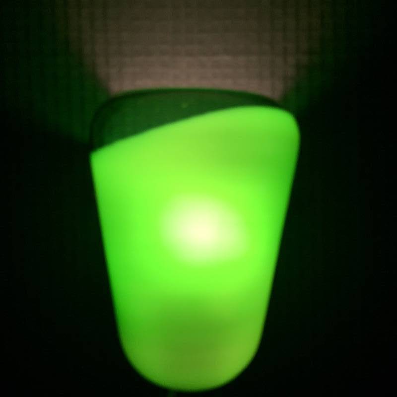 Mod Squad Retro Green Glass Wall Sconce - Plugs Into Wall