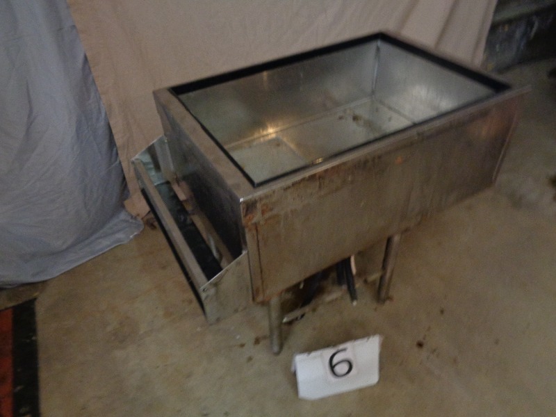 Under Bar Ice Bin with Soda Line Cooler