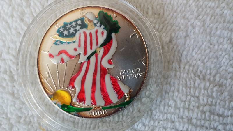 Silver Colorized American Eagle 2000