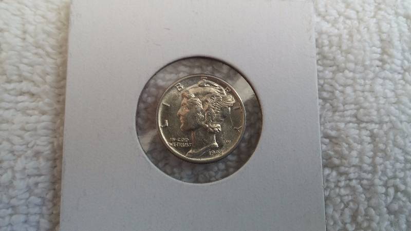 1943 Mercury Dime AU Condition