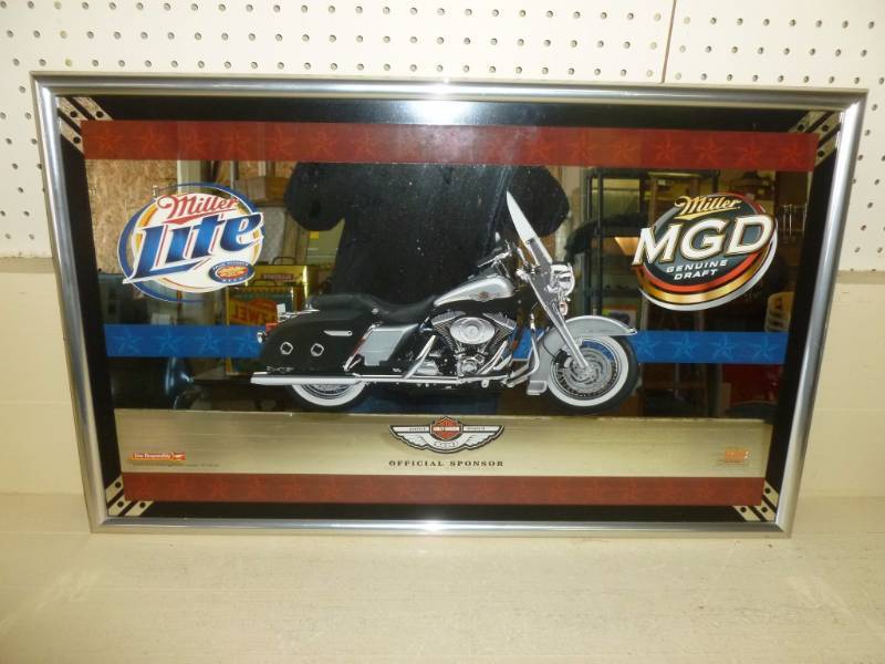 lot 3 image: Miller Lite Beer Mirror