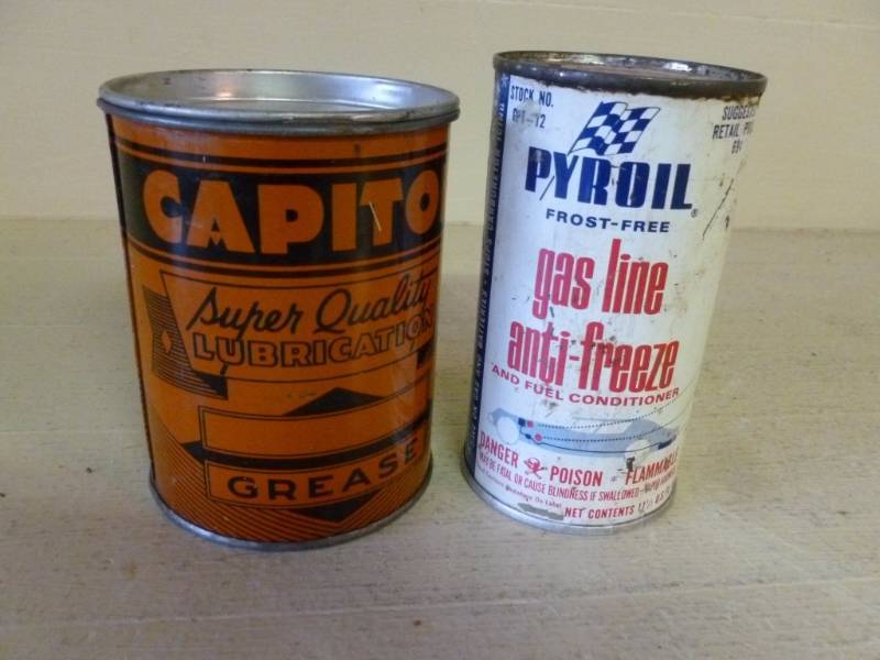 lot 56 image: Vintage Automotive Cans