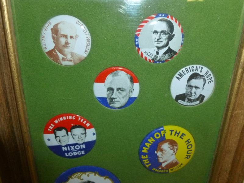 lot 85 image: Political Button Display