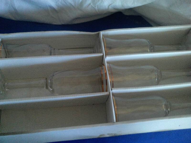 5 long stemmed fute glasses