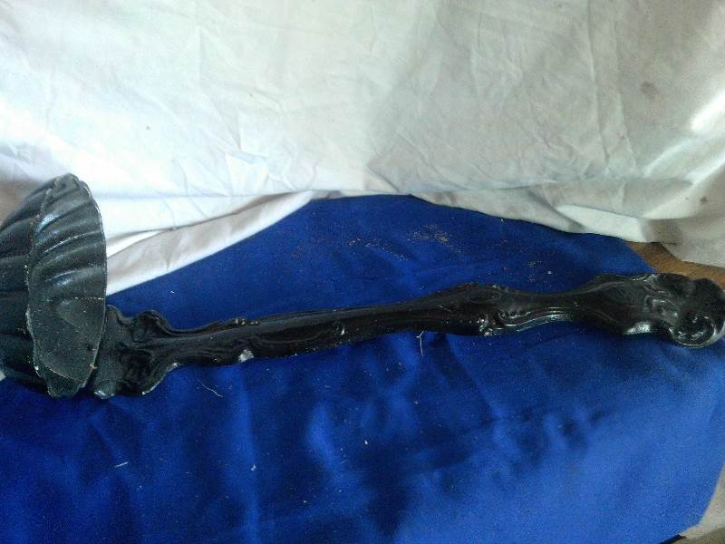 large 24 inch iron soup ladel