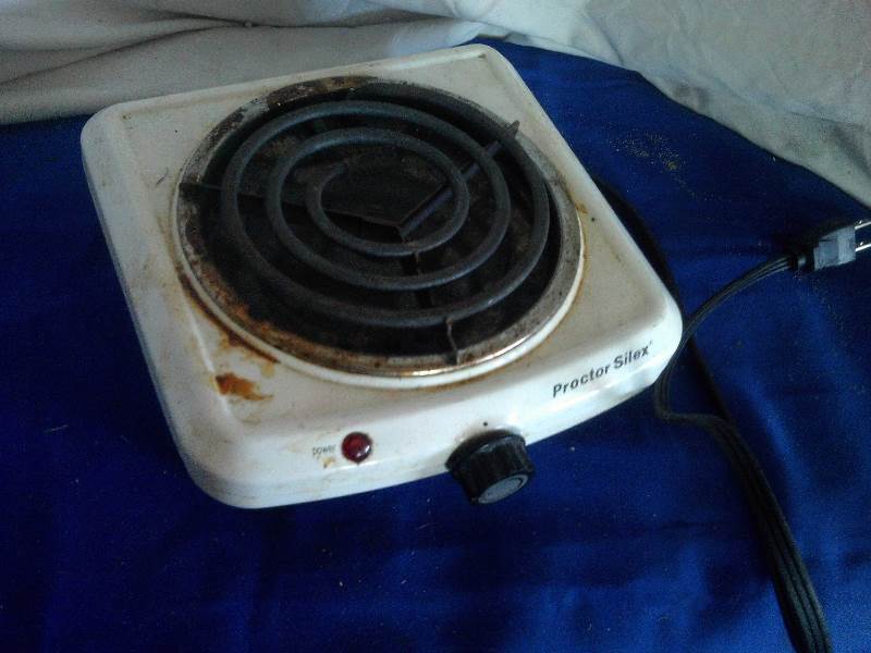 single burner hot tray electric
