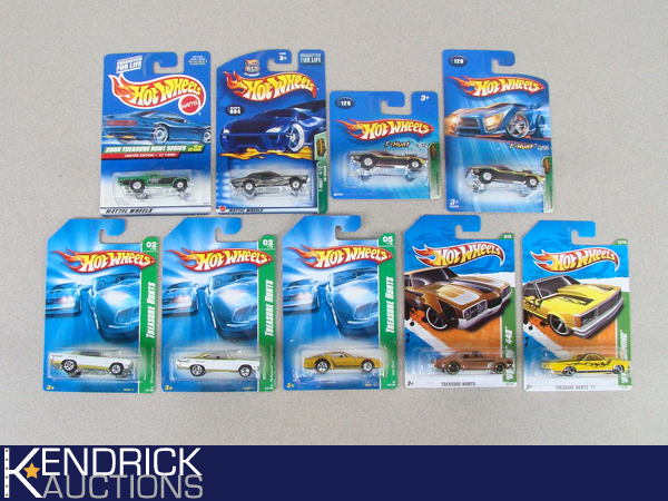 9 MINT ON CARD Hot Wheels Treasure Hunt Muscle Cars