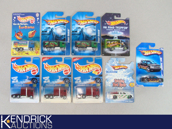 9 MINT ON CARD Hot Wheels Trucks and Haulers