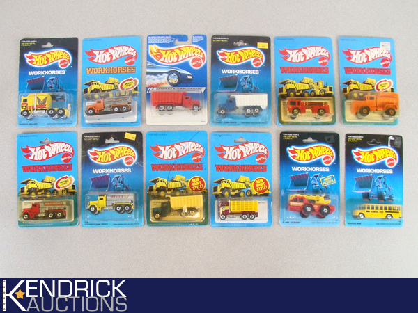 12 MINT ON CARD Hot Wheels Workhorses