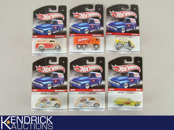 6 MINT ON CARD Hot Wheels 2010 Delivery Cars