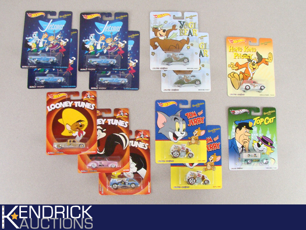 13 MINT ON CARD Hot Wheels Pop Culture Cartoon Themed Cars