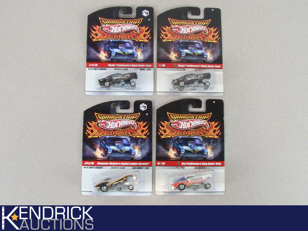 4 MINT ON CARD Hot Wheels 20092010 Drag Strip Demons