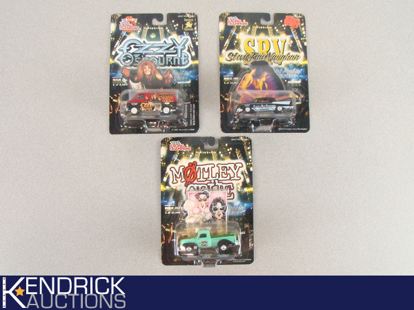 3 MINT ON CARD Racing Champions Hot Rockin Cars
