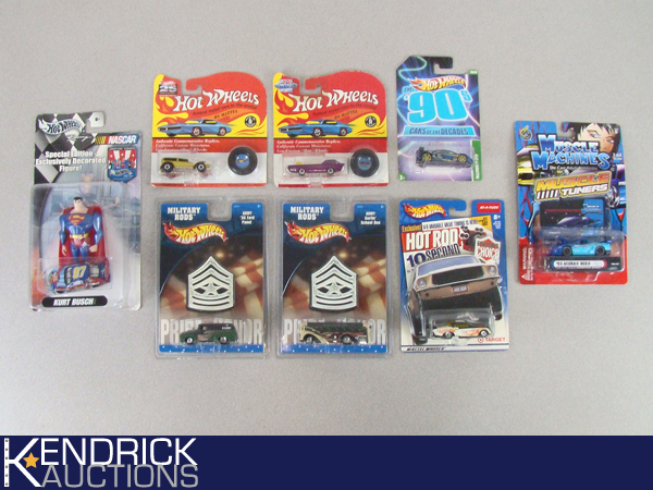 7 MINT ON CARD Hot Wheels, and Muscle Machine High End Specialty Cars