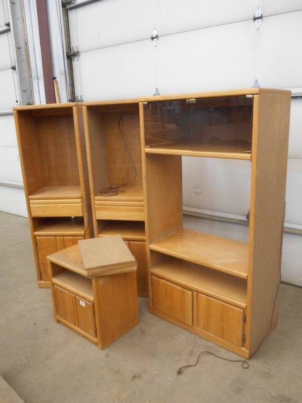 3-Piece Wooden Entertainment Center...
