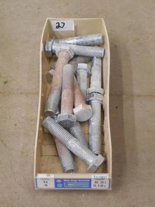 Bin Of 1x5 Hex Cap Screws ...