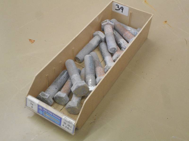 Bin Of 1x4 Hex Cap Screws ...