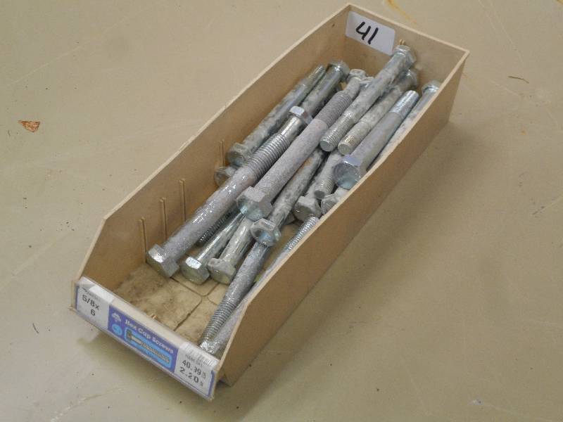 Bin Of 58x6 Hex Cap Screws ...