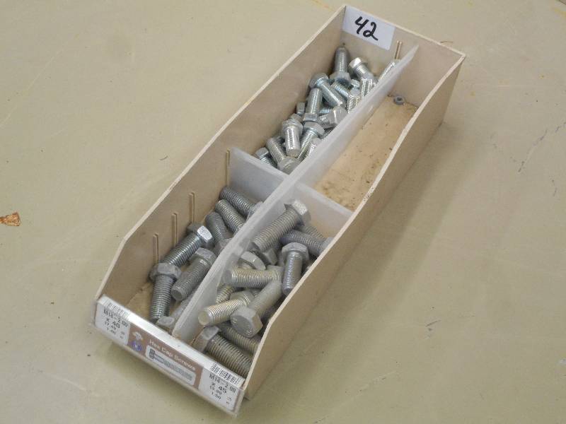 Bin Of Assorted Hex Cap Screws ...