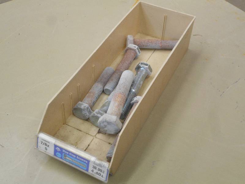 Bin Of 78x5 Hex Cap Screws ...