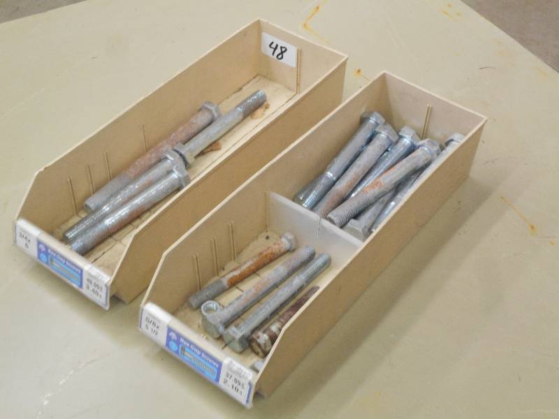 Bin Of 34x6 Hex Cap Screws  & Bi...