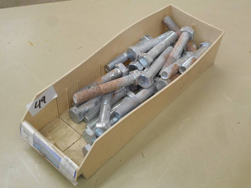 Bin Of 34x4 Hex Cap Screws ...