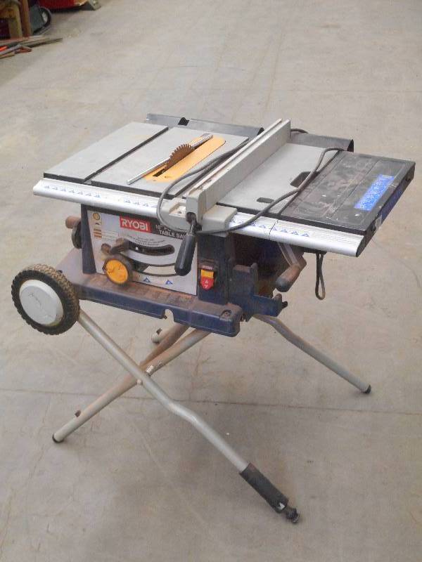 Ryobi 10 Folding Portable Tablesaw...