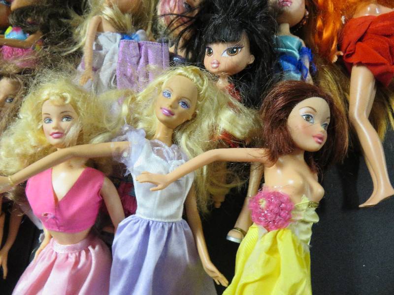 Barbie and Bratz dolls