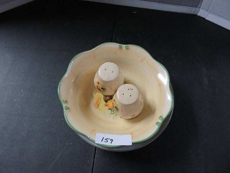 bowls and salt and pepper shaker