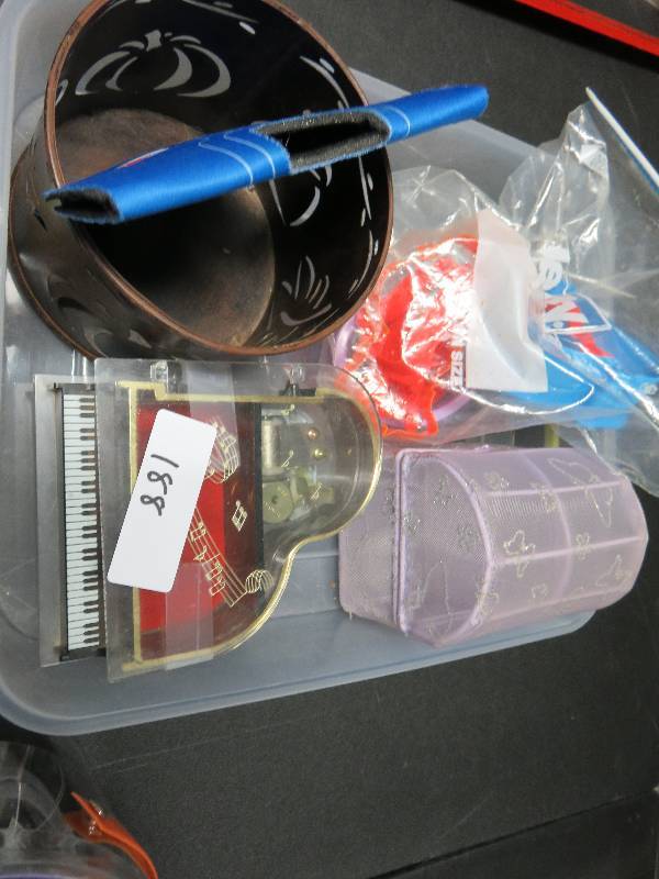 music box, cookie cutters