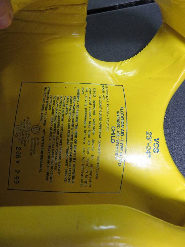 childrens life vest