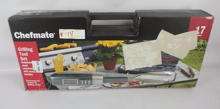 Chefmate Barbecue Set with Fork Thermometer