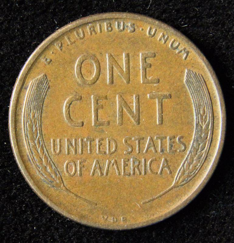 1909 VDB LINCOLN WHEAT CENT XF