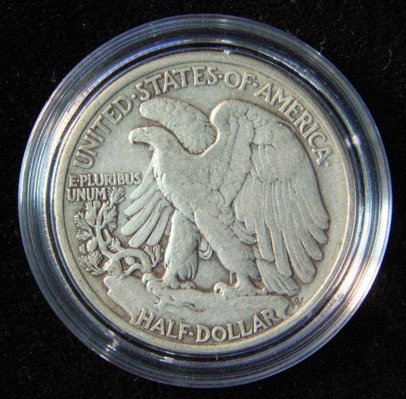 1943 WALKING LIBERTY HALF DOLLAR VF