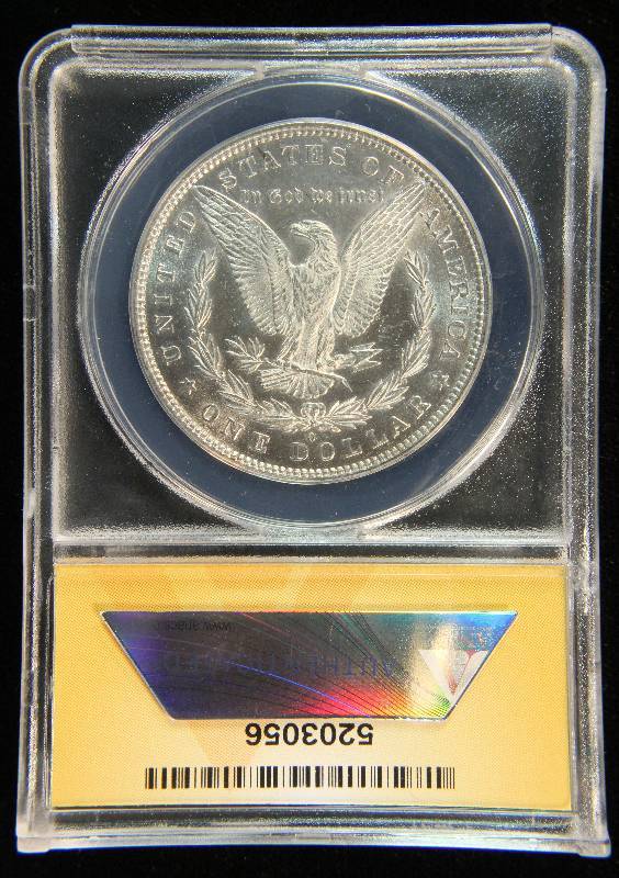 1881-O MORGAN SILVER DOLLAR MS63 ANACS CERTIFIED