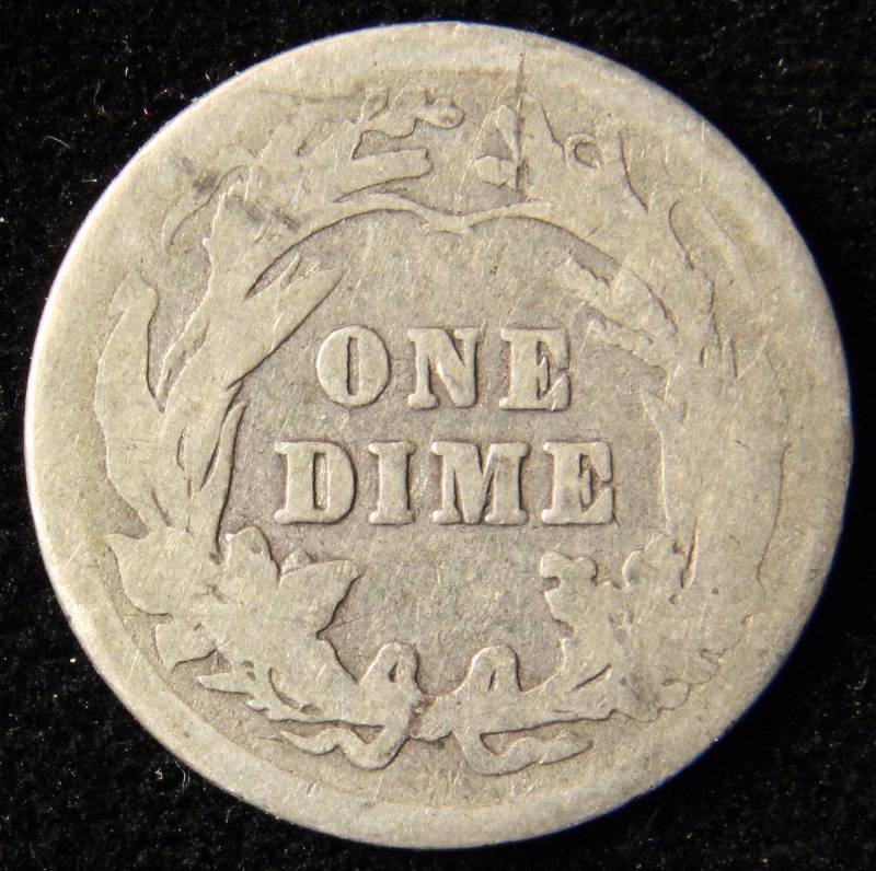 1913 BARBER SILVER DIME