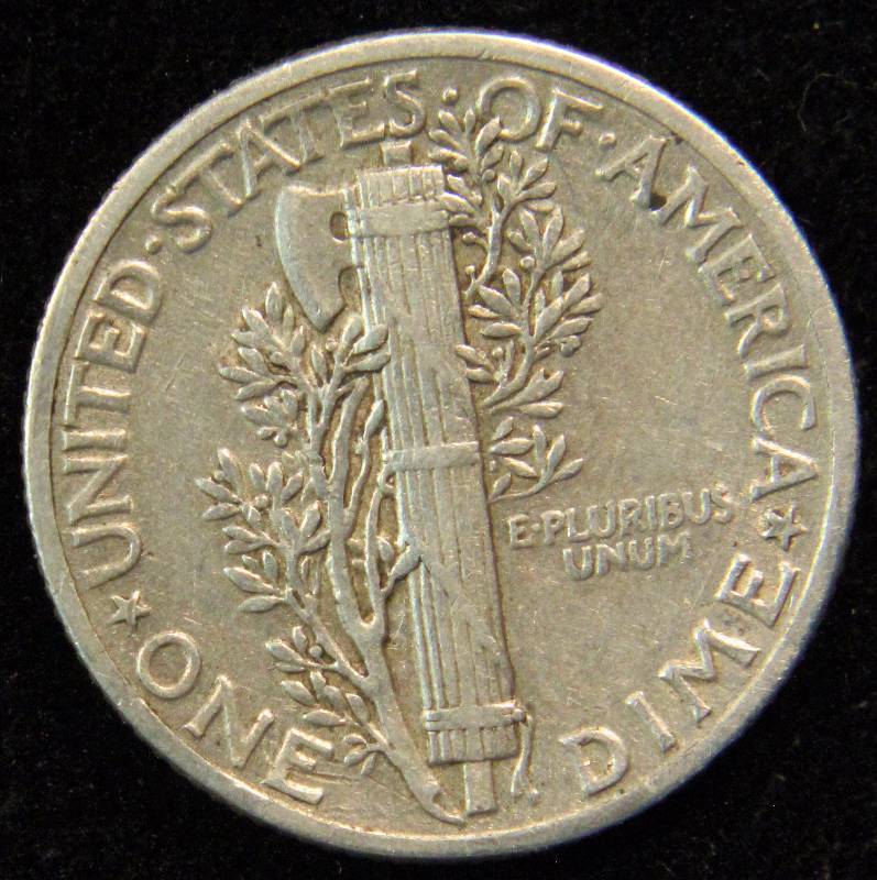 1940 MERCURY SILVER DIME VF