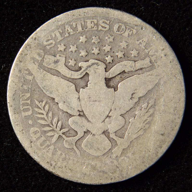 1900 BARBER SILVER QUARTER