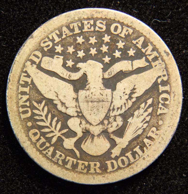 1911 BARBER SILVER QUARTER