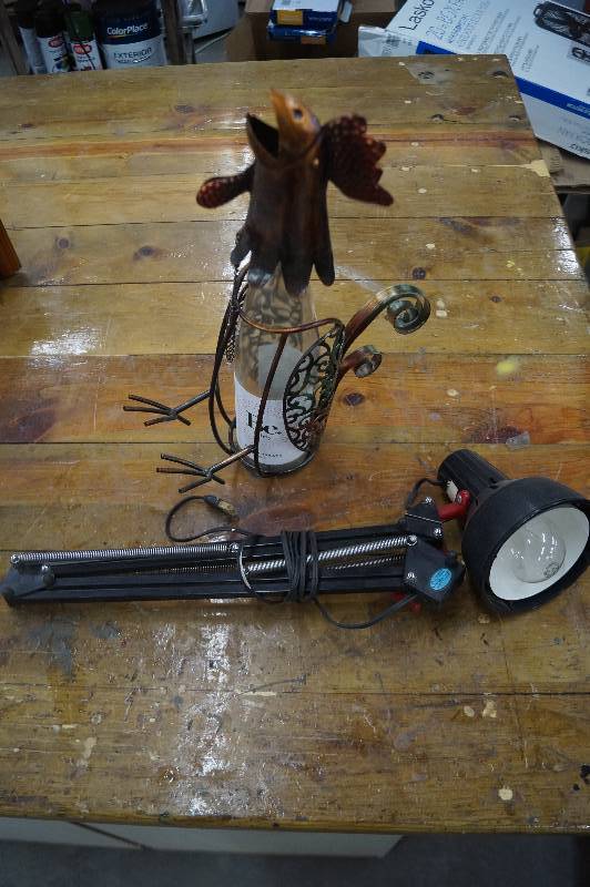 lot 33 image: Wine Holder and Light