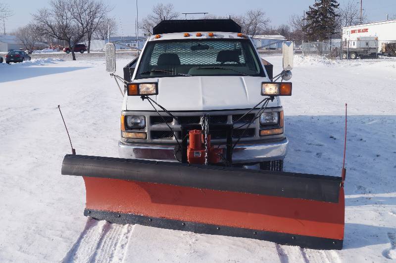 Chevy 1 Ton Flatbed Plow Truck