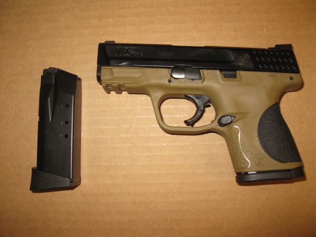 Smith and Wesson MP40C Dark Earth Semi-auto pistol