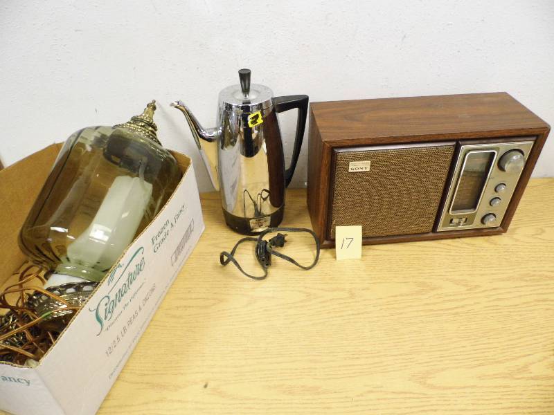 Sony Radio - Cory Coffee Pot - Hanging Light