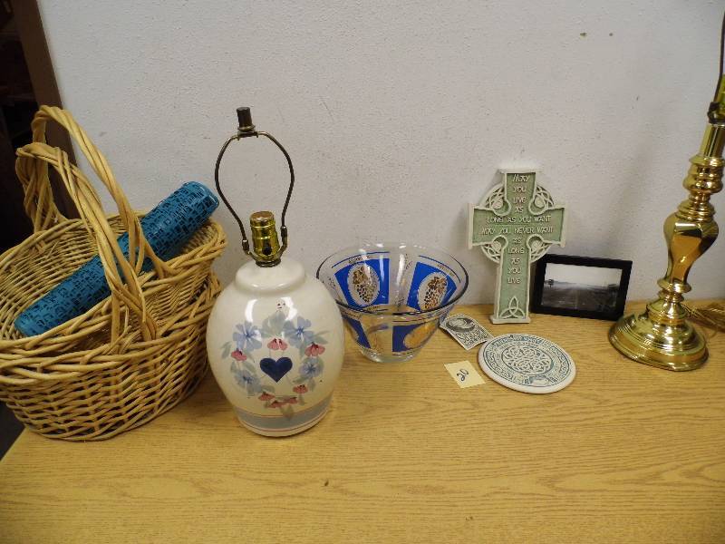 Lamps, Baskets, Misc
