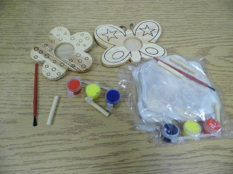 Flower and Butterly Wood Painting Kits